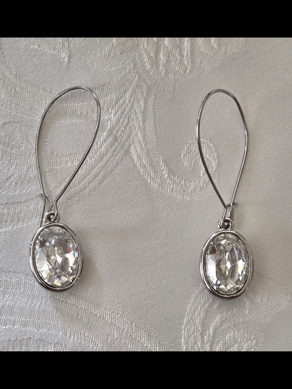 New Large Swarovski Crystal Drop Earrings - Picture 5 of 6